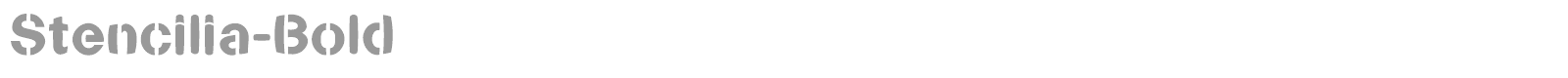 Stencilia font preview