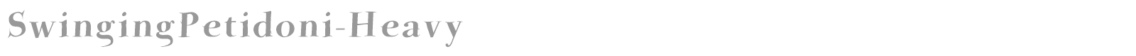 Swinging Petidoni font preview