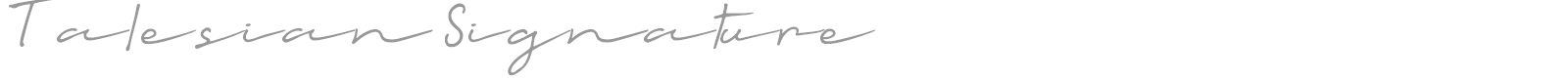 Talesian Signature font preview