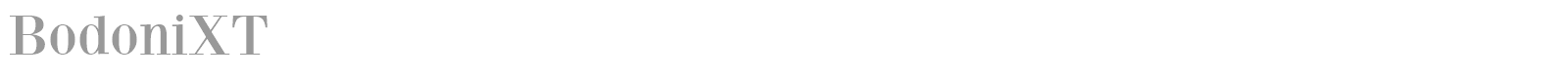 Bodoni XT font preview
