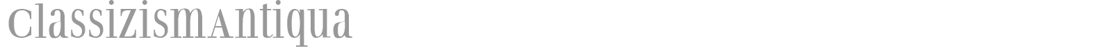 Classizism Antiqua font preview