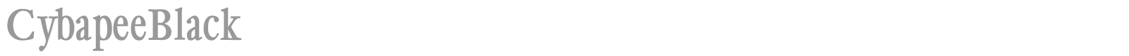 Cyba Pee Black font preview