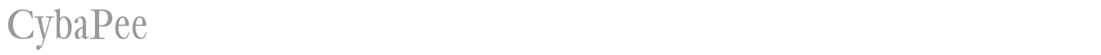Cyba Pee font preview