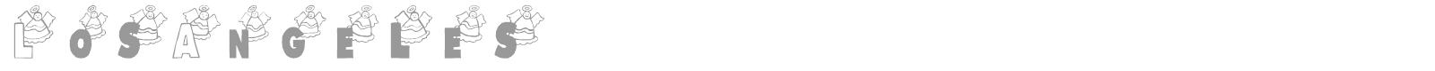 Los Angeles font preview