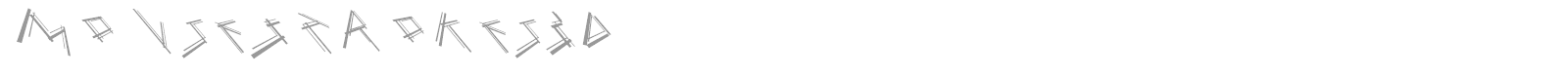 Mouse Strokes font preview