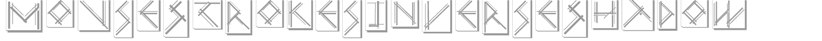 Mouse Strokes font preview