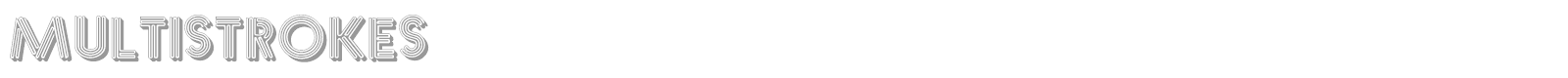 Multistrokes font preview