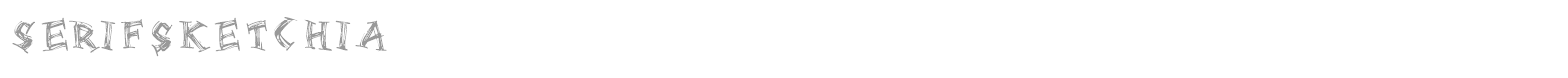 Serif Sketchia font preview