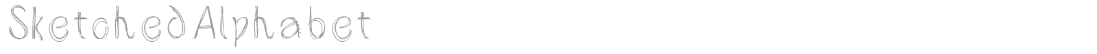 Sketched Alphabet font preview