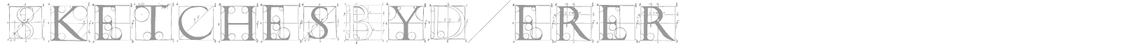 Sketches By Duerer font preview