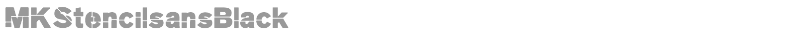 Stencil Sans font preview