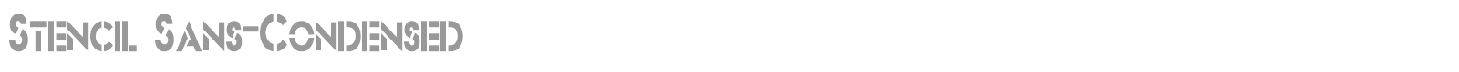 Stencil Sans font preview