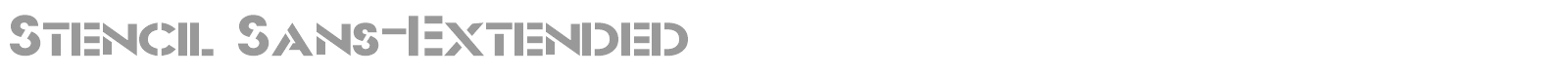 Stencil Sans font preview