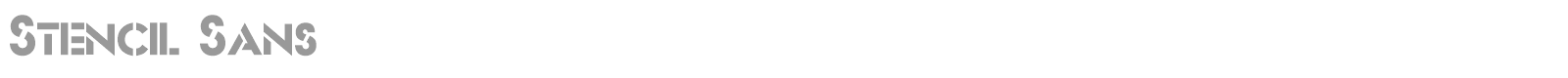 Stencil Sans font preview