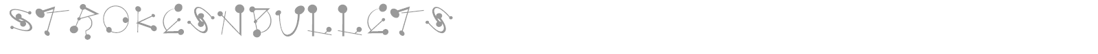 Strokes N Bullets font preview