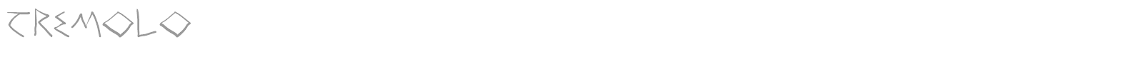 Tremolo font preview
