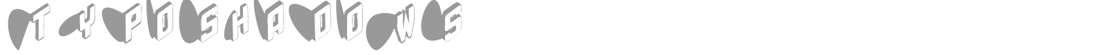 Typo Shadows font preview