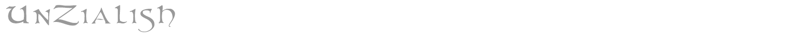 Unzialish font preview