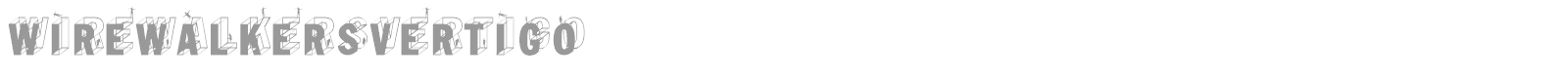 Wirewalkers Vertigo font preview