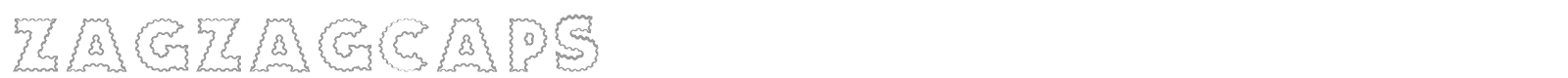 Zag Zag font preview