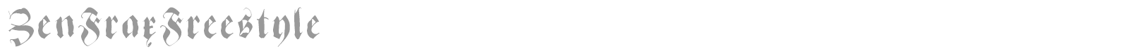 Zen Frax font preview