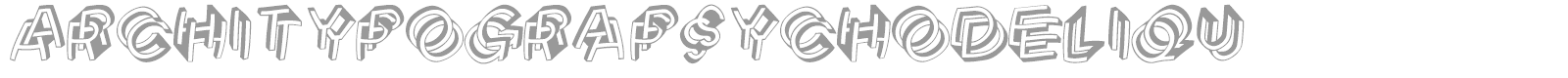 Architypogra font preview