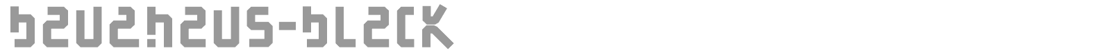 BauAHaus font preview