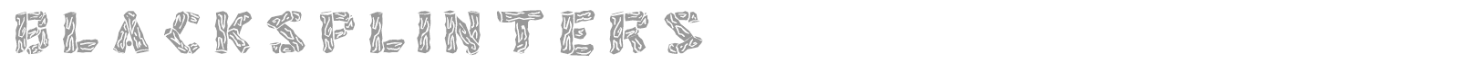 Black Splinters font preview