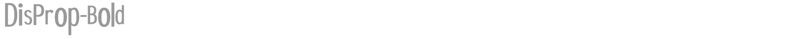 Dis Prop font preview