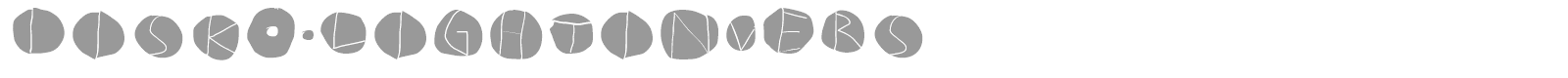 DiskO Light Invers font preview