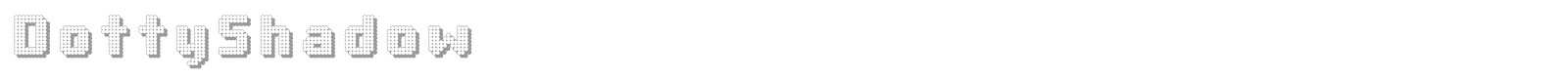 Dotty Shadow font preview