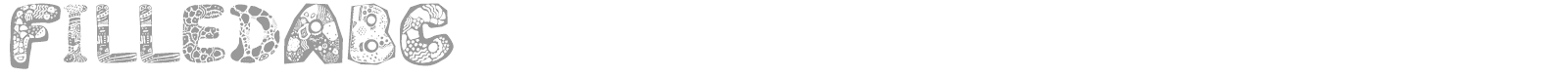 Filled ABC font preview