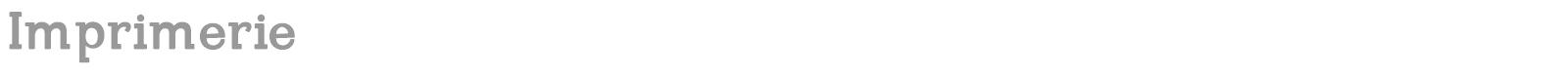 Imprimerie Bold font preview