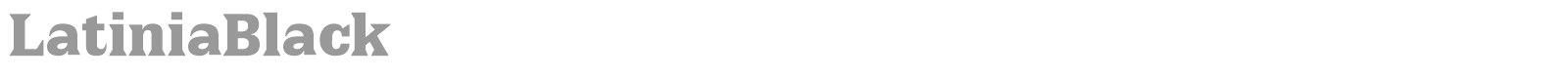 Latinia font preview