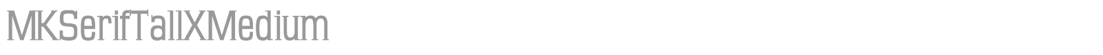MK Serif Tall Medium font preview