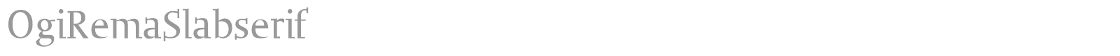 Ogi Rema font preview