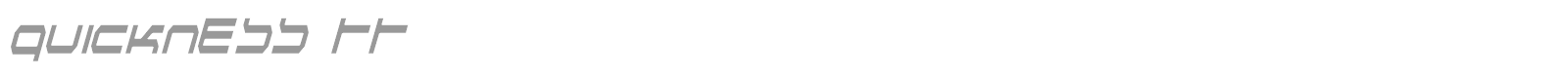 Quickness font preview