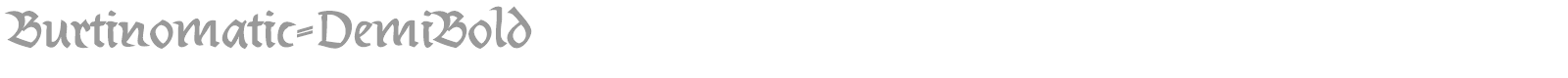 Burtinomatic font preview