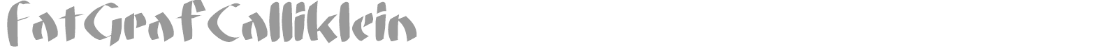 Fat Graf Calliklein font preview