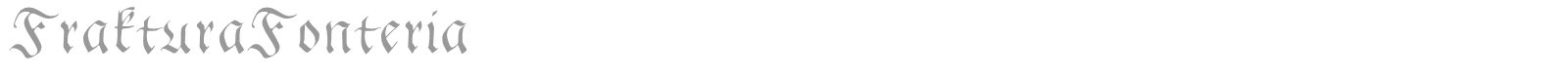 Frakturaeria font preview