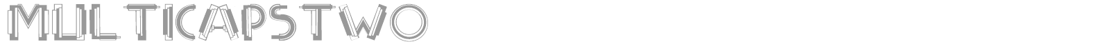 Multi Caps font preview