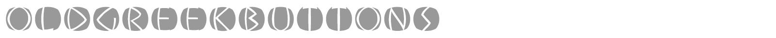 Old Greek Buttons font preview