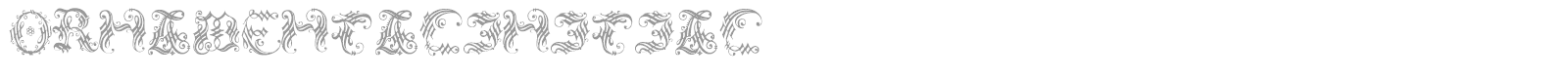 Ornamental Initials font preview