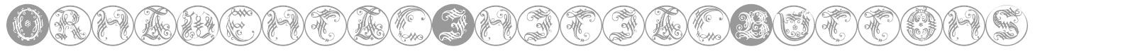 Ornamental Initials font preview