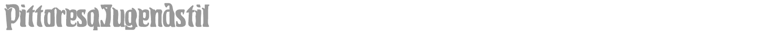 Pittoresq Jugendstil font preview