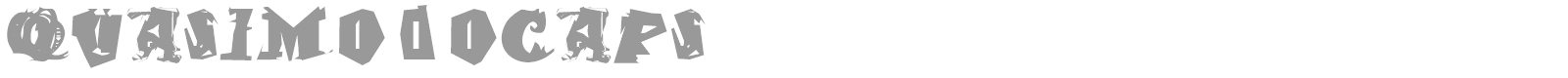 Quasimodo Caps font preview