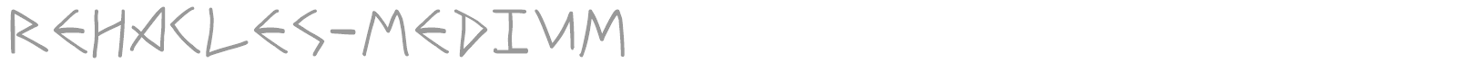 Rehacles font preview