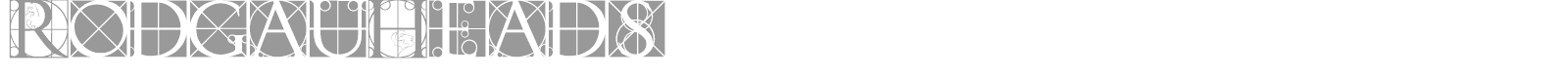 Rodgau Heads font preview