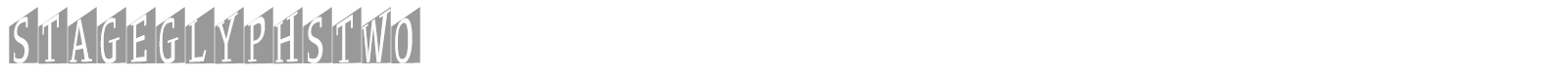 Stage Glyphs font preview