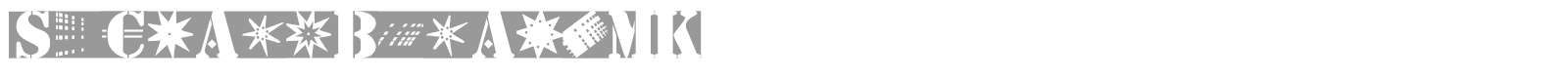 Stencil Bricks font preview
